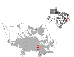Location of South Houston, Texas