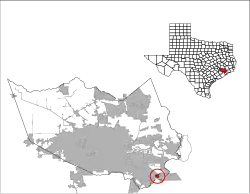 Location of Taylor Lake Village, Texas