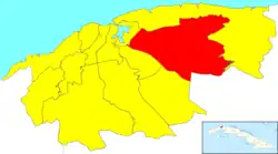 موقعیت گوانباکوئا در نقشه