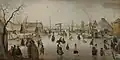 اسکیت روی کانال یخ‌زدهحوالی ۱۶۱۰ م.اثر هندریک آورکامپ