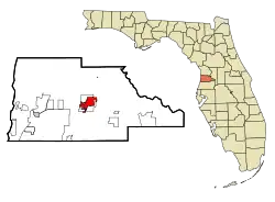 Location in Hernando County and the state of فلوریدا