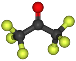 Hexafluoropropanone 3D structure
