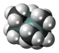 Spacefill model of hexamethyldisilane