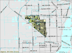 U.S. Census Bureau map showing city limits