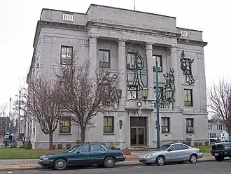 The Hocking County Courthouse in Logan