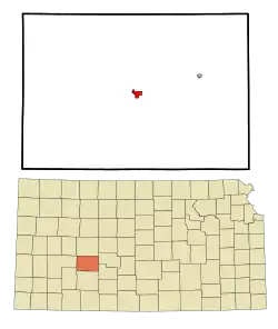 Location of Jetmore, Kansas