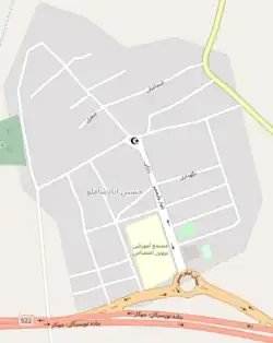 نقشه حسین‌آباد شاملو