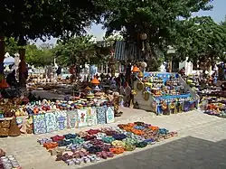Souk selling pottery