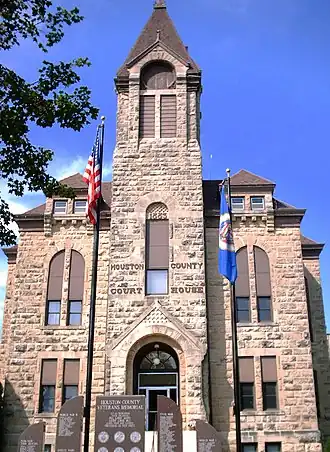 Houston County Courthouse in Caledonia