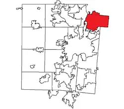 Location within شهرستان مونتگومری، اوهایو