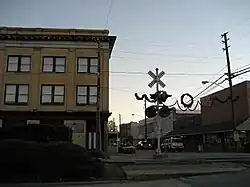 Hurst Building, Robersonville's tallest building, located on Main Street