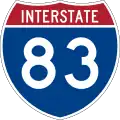 بین ایالتی ۸۳ marker