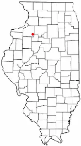 Location of Kewanee, Illinois