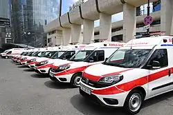 New ambulances delivered to Azerbaijan in باکو