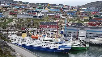 Old town and harbor of Ilulissat