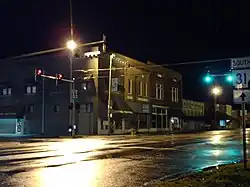 Evening in downtown Lonoke, along Front and Center Streets