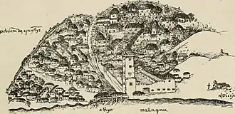 Portuguese Malacca by فردیناند ماژلان، ca. ۱۵۰۹-۱۵۱۲.