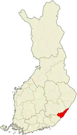 موقعیت ناحیه ایماترا
Imatra sub-region