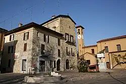 Main square of Imbersago, dedicated to جوزپه گاریبالدی