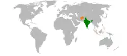 نقشهٔ مکاننمای India و Afghanistan