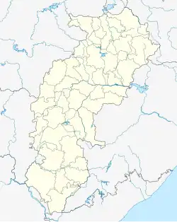 دامتاری در Chhattisgarh واقع شده