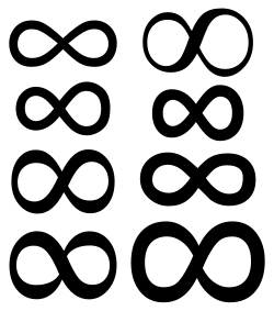 بی‌نهایت  در ریاضی.