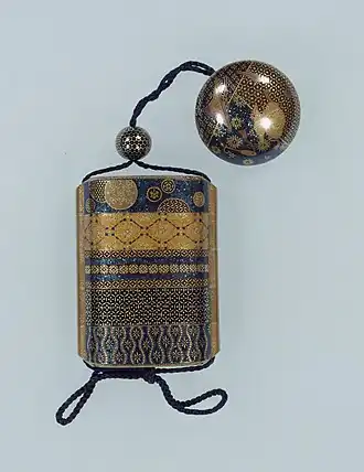 اینرو و نتسوکه (به شکل مدور)،  قرن نوزدهم،  موزه ملی توکیو