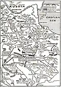 پیشروی روسیه و ترکیه در ایران در سالهای 1915-1916. از جی. رینولدز، آلن ال. چرچیل، فرانسیس ترولیان میلر (ویرایشگران): "داستان جنگ بزرگ، جلد پنجم" نیویورک