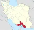 موقعیت استان هرمزگان در ایران