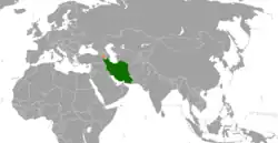 نقشهٔ مکاننمای Iran و Armenia