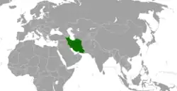 نقشهٔ مکان‌نمای Iran و Lebanon