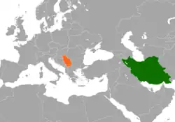 نقشهٔ مکاننمای Iran و Serbia