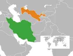 نقشهٔ مکاننمای Iran
و Uzbekistan