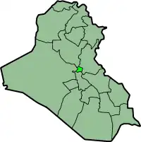 جایگاه استان بغداد در عراق