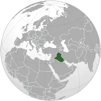 موقعیت عراق