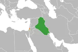 نقشهٔ مکان‌نمای Iraq و Palestine