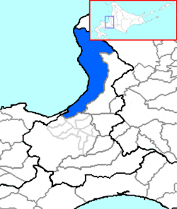 موقعیت Ishikari در هوکایدو (Ishikari)