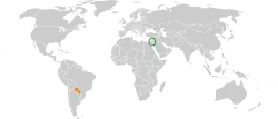 نقشهٔ مکاننمای Israel و Paraguay