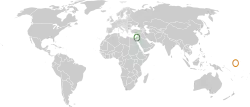 نقشهٔ مکان‌نمای Israel و Nauru