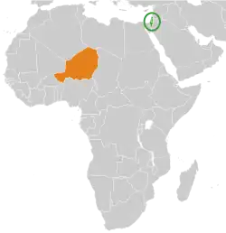 نقشهٔ مکاننمای Israel و Niger