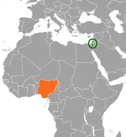 نقشهٔ مکان‌نمای Israel و Nigeria