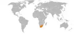 نقشهٔ مکان‌نمای Israel و South Africa