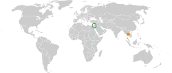 نقشهٔ مکان‌نمای Israel و Thailand