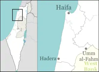 قیساریه در Haifa region of Israel واقع شده