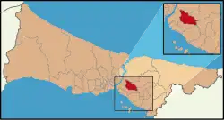 محل قرارگیری عمرانیه در نقشه ترکیه