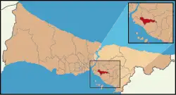 محل قرارگیری آتاشهیر در نقشه ترکیه
