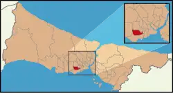 محل قرارگیری باغچهلیاولر در نقشه ترکیه