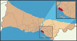 محل قرارگیری قاضی‌کوی در نقشه ترکیه