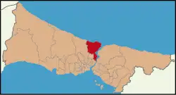 محل قرارگیری ساری‌یر در نقشه ترکیه