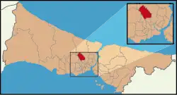 محل قرارگیری سلطان‌غازی در نقشه ترکیه